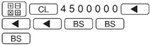 CL 4 5 0 0 0 0 0 BS BS BS