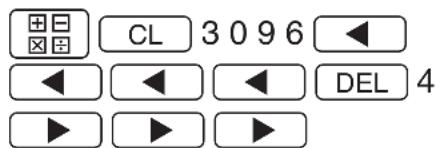 CL 3 0 9 6 DEL 4