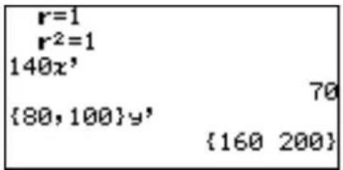 r=1 r²=1 140x' {80, 100}y' 70 {160 200}