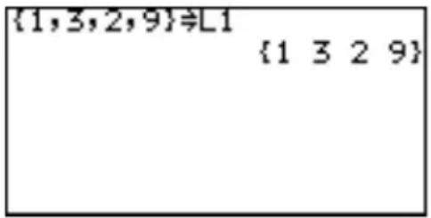{1,3,2,9}L1 {1 3 2 9}