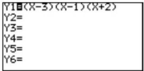 Y1日(X-3)(X-1)(X+2) Y2= Y3= Y4= Y5= Y6=