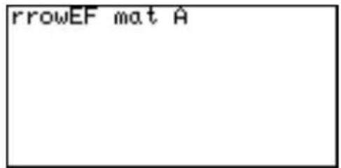 rrowEF mat A