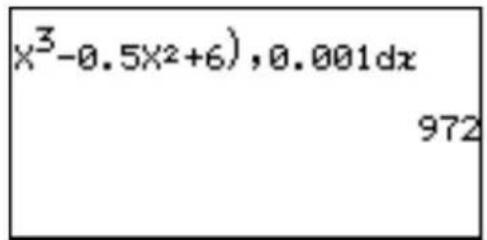 X³-0.5X²+6), 0.001dx 972
