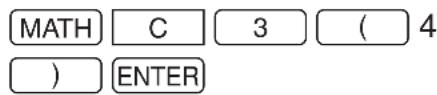 MATH C 3 ( 4 ) ENTER