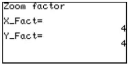 Zoom factor X_Fact= Y_Fact= 4 4