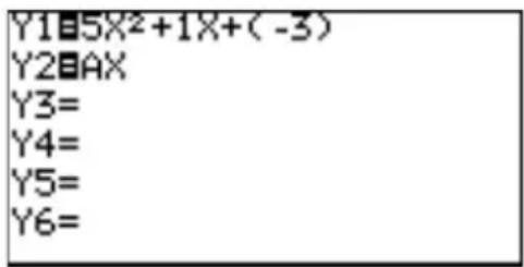 Y15X²+1X+(-3) Y20AX Y3= Y4= Y5= Y6=