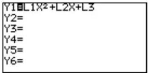 Y1=B1X²+L2X+L3 Y2= Y3= Y4= Y5= Y6=
