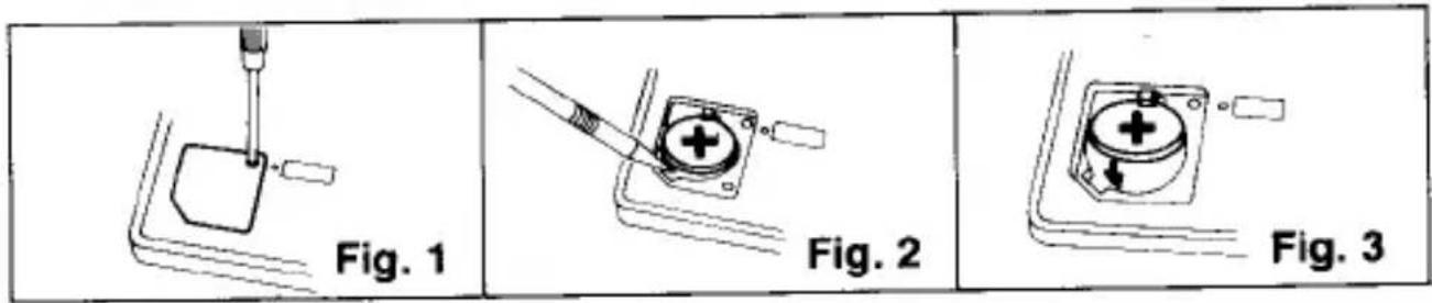 SHARP EL-6071 - Caution Regarding Battery Replacement - 1