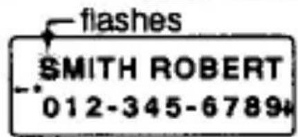 flashes SMITH ROBERT 012-345-6789