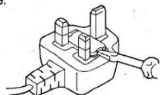 PANASONIC MC=E461 - How to replace the Fuse: - 3