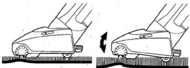 PANASONIC MC=E461 - E) HANDLE ADJUSTMENT BY FOOT PEDAL - 6