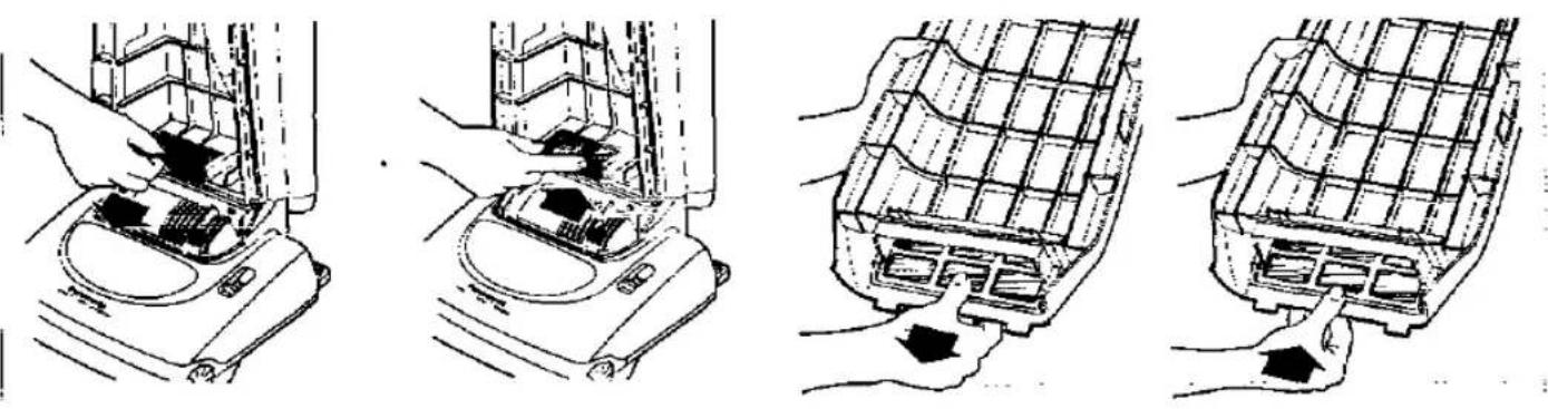 PANASONIC MC-E452 - J HOW TO CHANGE THE DUST BAG - 4
