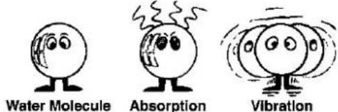 Wassermolekül Absorption Vibration