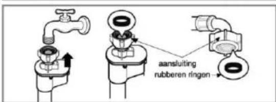 LG DD147 - ■ Aansluiting van de watertoevoerleidingen - 2
