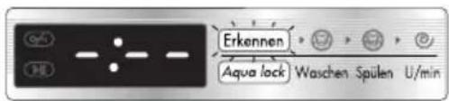 Erkennen Aqua lock Waschen Spülen U/min