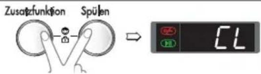 Zusatzfunktion Spülen CL