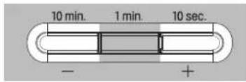 10 min. 1 min. 10 sec. - +