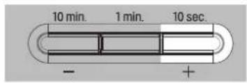 10 min. 1 min. 10 sec. - +