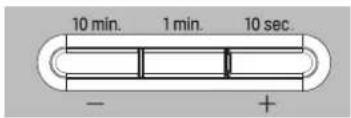 10 min. 1 min. 10 sec. - +