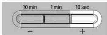 10 min. 1 min. 10 sec. - +