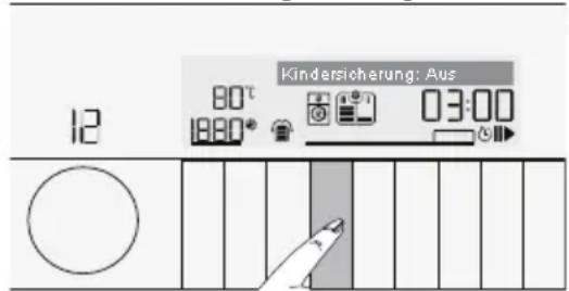 Kindersicherung: Aus 12 80° 18:00 03:00