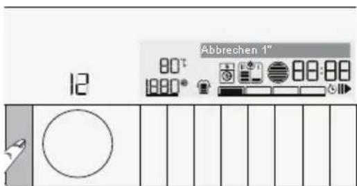 12 80° 180° Abbrechen 1° 80:80