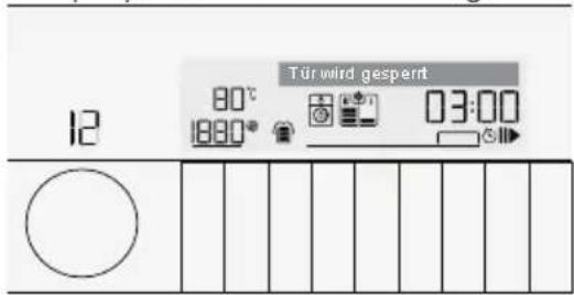 Tür wird gespernt 12 80°C 18:00 03:00