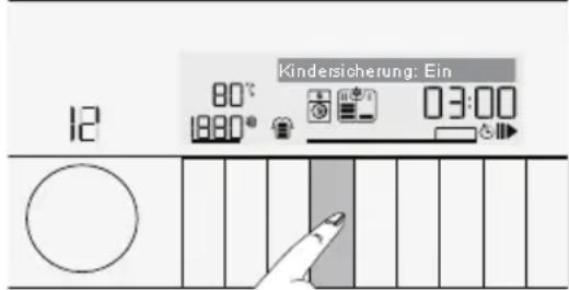 Kindersicherung: Ein 12 80° 18:00 03:00