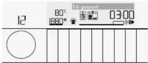 Tür gesperrt 12 80°C 18:00 03:00