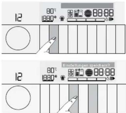 12 80°C 1000° 88:88 Einstellungen speichern?