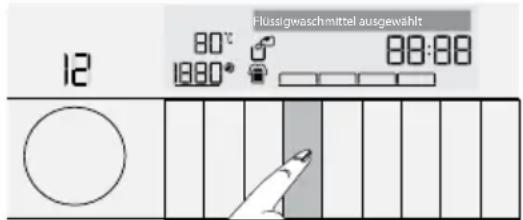 Flüssigwaschmittel ausgewählt 12 80°C 18:00 88:00