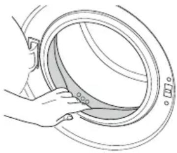 GRUNDIG GWN 58474 C - Waschmaschinentür und Trommel reinigen - 2
