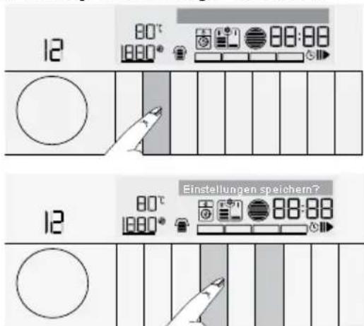 12 80°C 1000° 80:88 Einstellungen speichern?