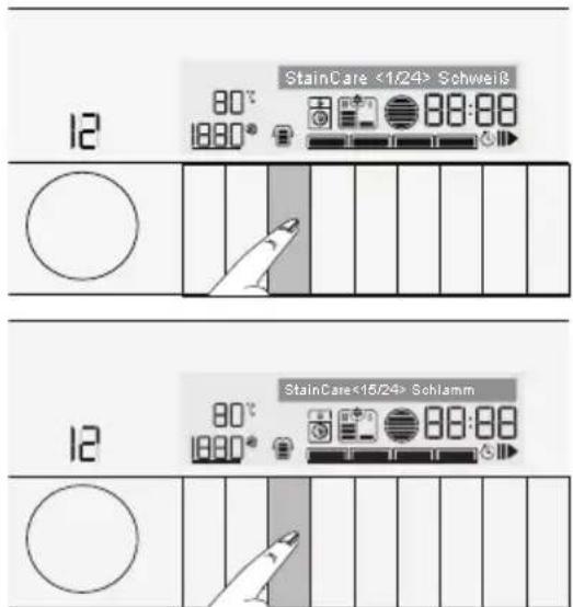 12 80° 1880° StainCare <1/24> Schweiß 88:88 12 80° 1880° StainCare<15/24> Schlamm 88:88