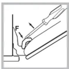 Hotpoint Ariston F 1039 C.1 - Reinigung der Backofentür - 3