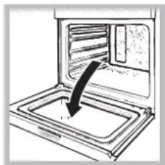 Hotpoint Ariston F 1039 C.1 - Reinigung der Backofentür - 1