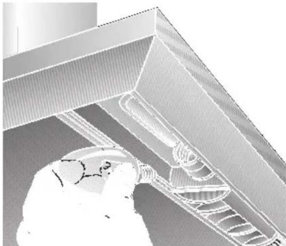 BOSCH DKE625E - Auswechseln der Lampen - 2