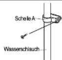 DAEWOO FRS-U20FA - Den Wasserschlauch befestigen - 1