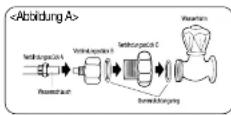 DAEWOO FRS-U20FA - Leitungsverbindung zum Wasseranschlusshahn herstellen - 1