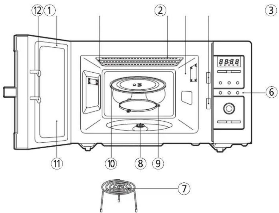DAEWOO KQG-8A4R - DIAGRAMM DER TECHNISCHEN DETAILS - 1