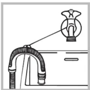 Hotpoint Ariston AMD 149 - Aansluiting van de afvoerbuis - 2