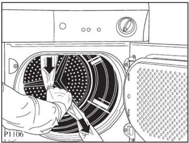 ELECTROLUX EDE5130 - Entfernen der Transportsicherung - 1