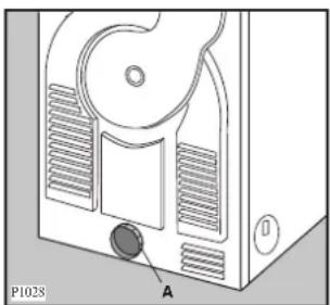 ELECTROLUX EDE401E - Anschluß eines Abluftschlauches - 1