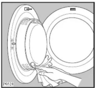 ELECTROLUX EDE401E - Reinigung der Einfülltür - 1