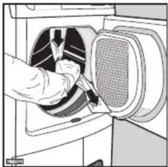 ELECTROLUX EDC67150W - Entfernen der Transportsicherung - 2