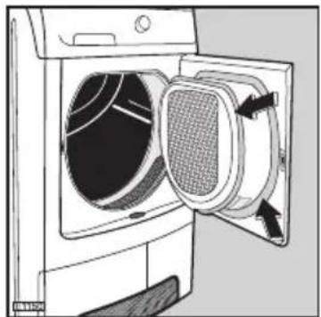 ELECTROLUX EDC46130 - Reinigung des Siebbereichs in der Innentür - 1