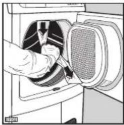 ELECTROLUX EDE56160W - Entfernen der Transportsicherung - 2