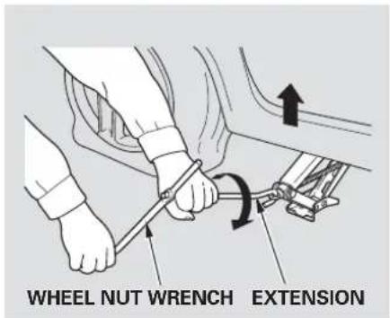 WHEEL NUT WRENCH EXTENSION