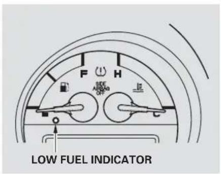 F H LOW FUEL INDICATOR
