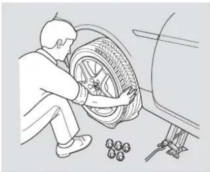 Acura TL (2006) - Changing a Flat Tire - 4